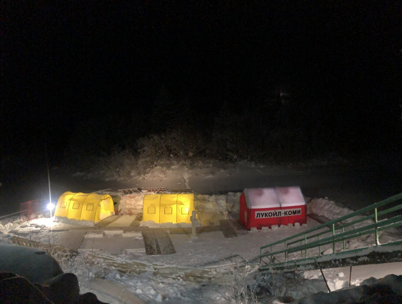 Место проведения крещенских купаний готово к предстоящему празднику