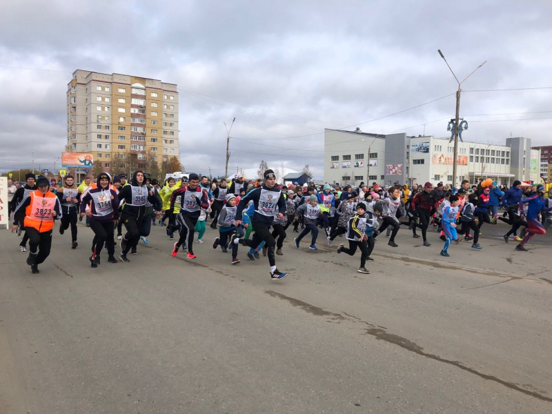 Всероссийская спортивная акция "Кросс нации" прошла в Усинске