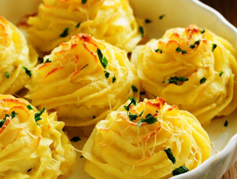 Картофельное пюре в духовке «Праздничное»