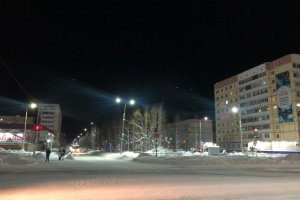 На улице Молодёжная завершились работы по замене светильников уличного освещения
