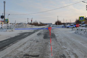 Вчера в Усинске произошло ДТП, Renault Laguna врезалась в Toyota Land