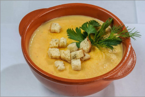 Суп-пюре из курицы с картофелем